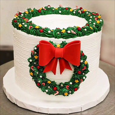 «Рождественский венок» купить - новомосковск.сладкоежкин.рф