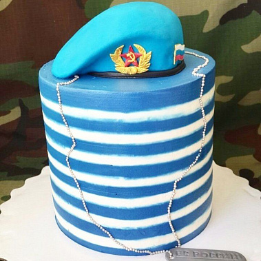 Торт "ВДВ Тельняшка" купить - новомосковск.сладкоежкин.рф