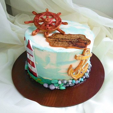 Торт "Нашему капитану" купить - новомосковск.сладкоежкин.рф