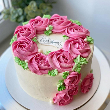 "Розовый венок" купить - новомосковск.сладкоежкин.рф